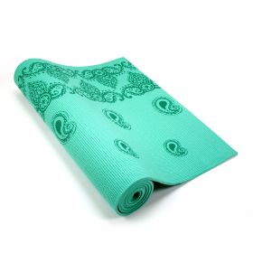 Extra Thick Yoga & Pilates Mats - Prints - Incense - Aquamarine
