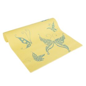 Extra Thick Yoga & Pilates Mats - Prints - Butterfly - Cream