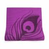 Extra Thick Yoga & Pilates Mats - Prints - Peacock Feather - Purple