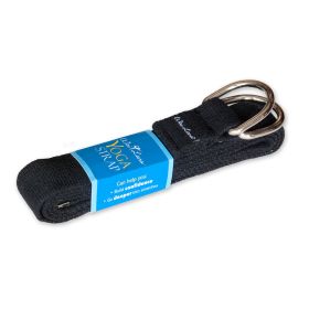 Cloth Yoga Strap - Black - 10ft.