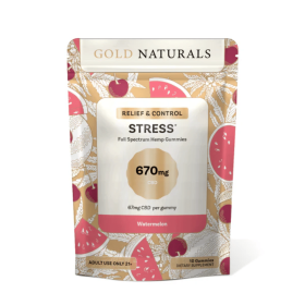 Stress Relief Gummy – Full-Spectrum Hemp Extract with CBD + CBG for Calm & Focus - Natural Anxiety & Mood Support (Flavor: Watermelon, size: 1 PACK)