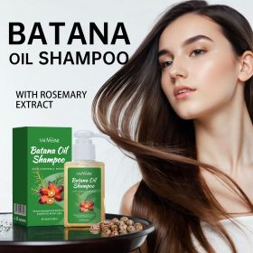 Batana shampoo is used for daily scalp cleaning and care of damaged hair. Nourishing shampoo, nourishing, nourishing and softening hair (Color: green)